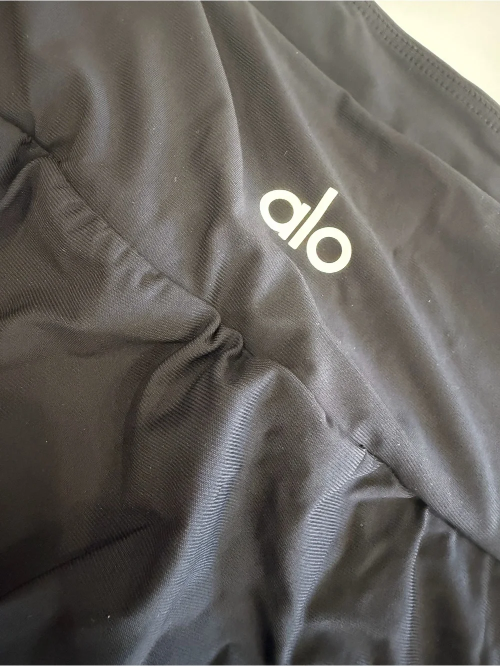 ALO Yoga Black Activewear skort with White Alo Logo